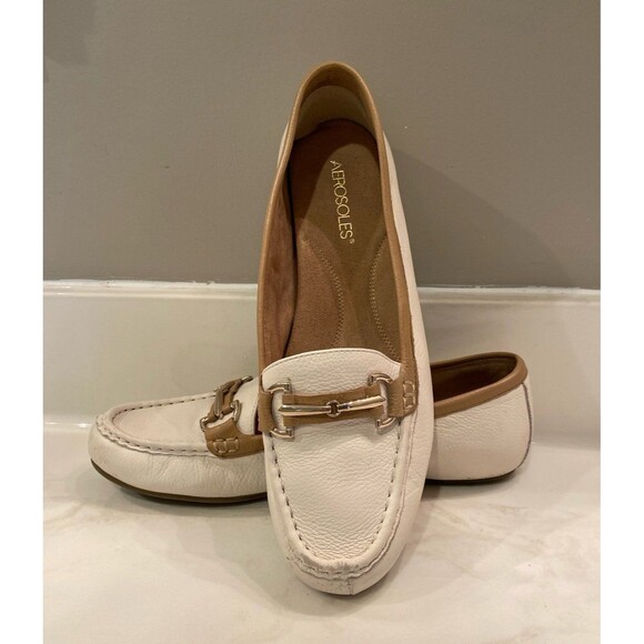 Aerosoles Womens Shoes Size 9.5 Ivory Flats Comfort Supportive Arch Footbed - Picture 3 of 12